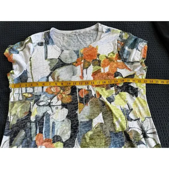 San Francisco Brand Watercolor Bling Abstract T Shirt Women’s Size XL - Picture 6 of 7